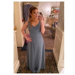 Bill Levkoff Bridesmaid Dress Slate